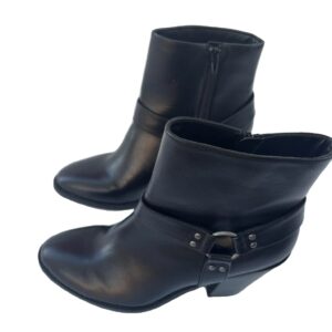 Esprit Kella Faux Leather block heels booties size 11m