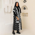 Black and white collar women designer coat 2xl - Image 6