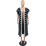 Black and white collar women designer coat 2xl - Image 4