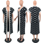 Black and white collar women designer coat 2xl - Image 5