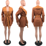Women designer brown coat for women, high quality and luxurious - Image 3