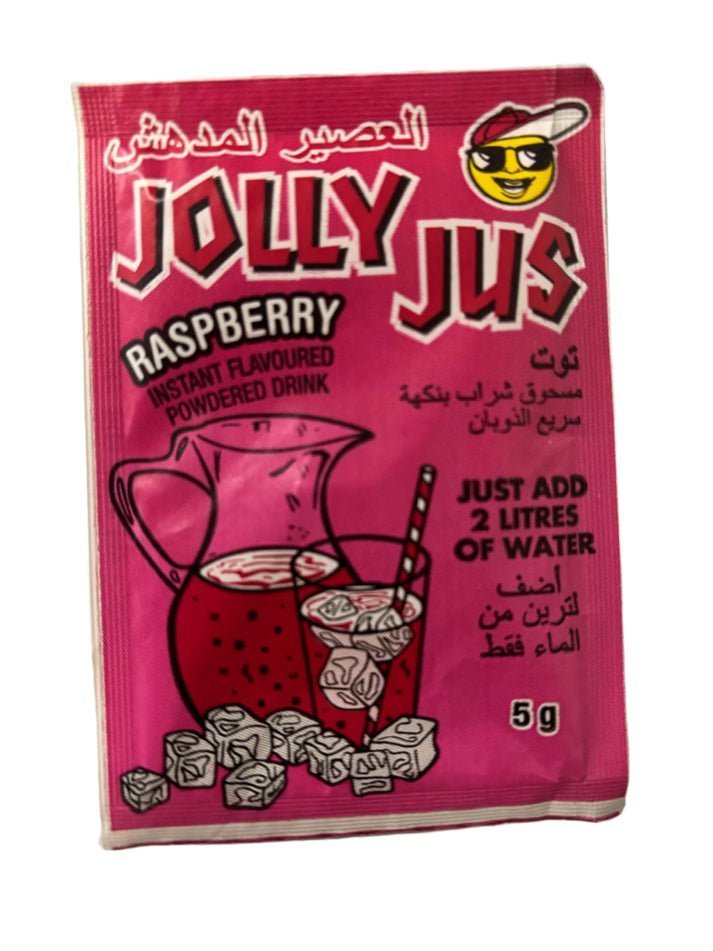 2026/01/1000356397.jpg Jolly Jus instant powder drink, Raspberry flavor 5g - Image 1