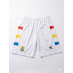 Umbo DRC Congo White with yellow and blue stripes football jersey Short