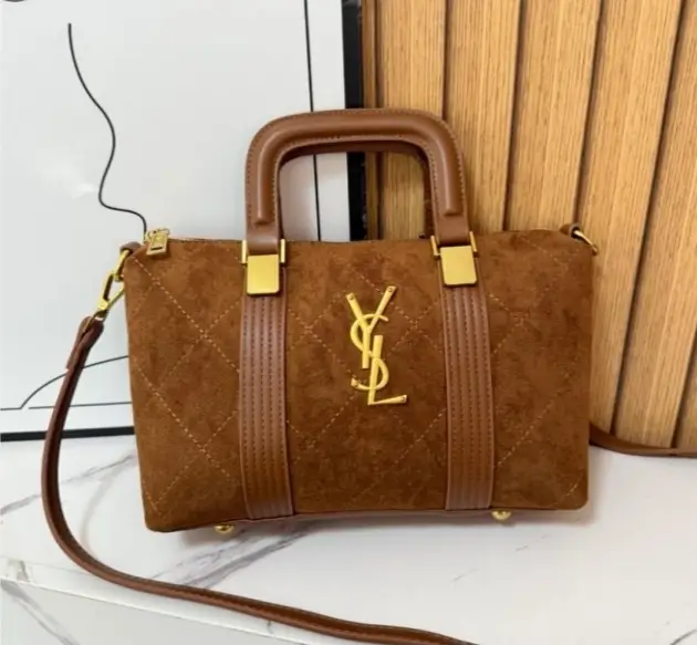 2026/08/1000544699.webp YSL women brown hand bag - Image 1