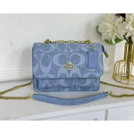 blue coach handbag