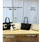 Black channel handbag women