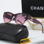 channel glasses purple