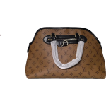 lv 2pcs handbag brown chocolate
